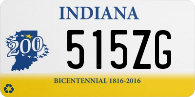 IN license plate 515ZG