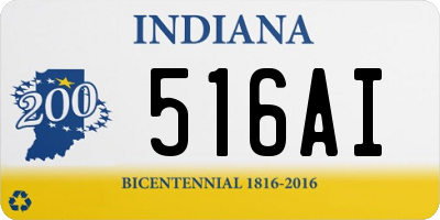 IN license plate 516AI