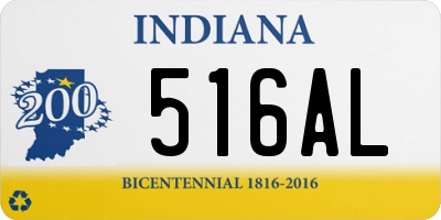 IN license plate 516AL
