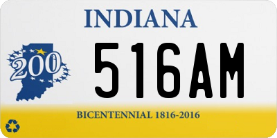 IN license plate 516AM