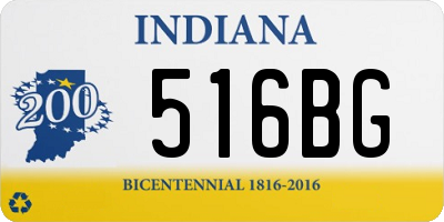 IN license plate 516BG