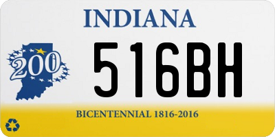 IN license plate 516BH