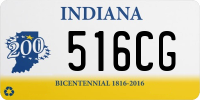 IN license plate 516CG