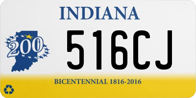 IN license plate 516CJ