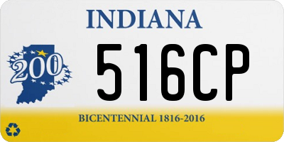 IN license plate 516CP