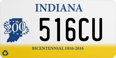 IN license plate 516CU