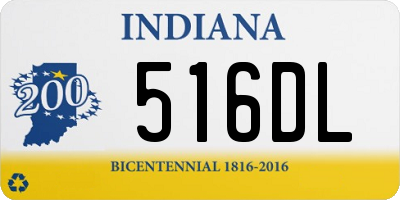 IN license plate 516DL