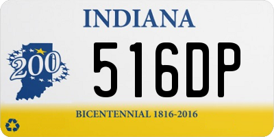 IN license plate 516DP