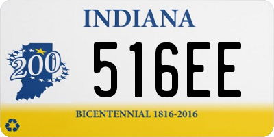 IN license plate 516EE