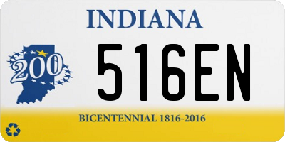 IN license plate 516EN