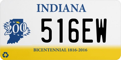 IN license plate 516EW