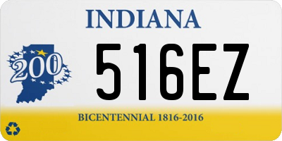 IN license plate 516EZ