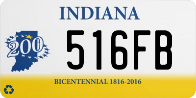 IN license plate 516FB