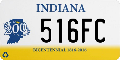 IN license plate 516FC