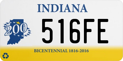 IN license plate 516FE