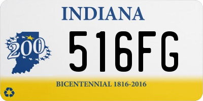 IN license plate 516FG