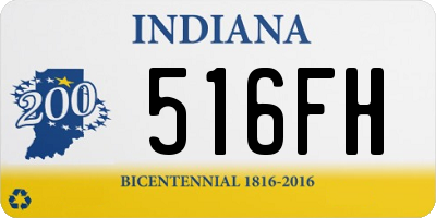 IN license plate 516FH