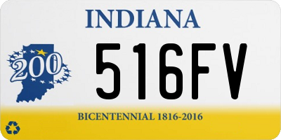 IN license plate 516FV