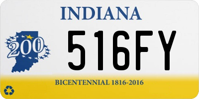 IN license plate 516FY
