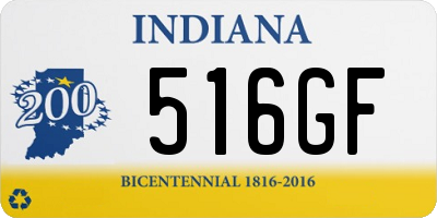 IN license plate 516GF