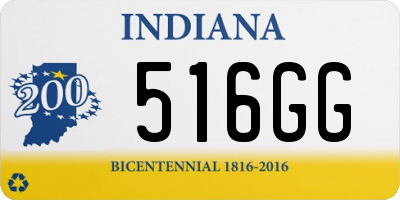 IN license plate 516GG