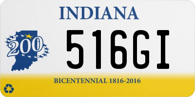 IN license plate 516GI