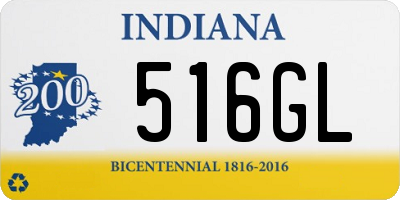 IN license plate 516GL