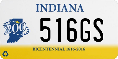 IN license plate 516GS