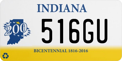 IN license plate 516GU