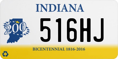 IN license plate 516HJ