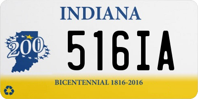 IN license plate 516IA