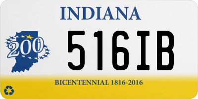 IN license plate 516IB