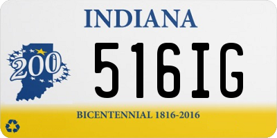 IN license plate 516IG