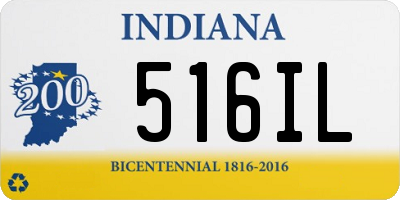 IN license plate 516IL