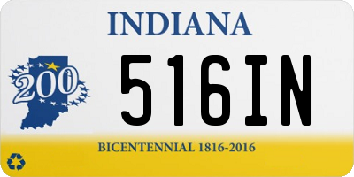 IN license plate 516IN