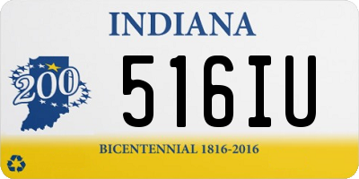 IN license plate 516IU
