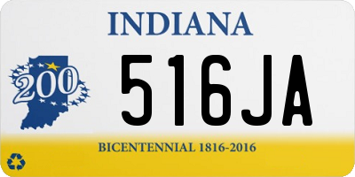 IN license plate 516JA