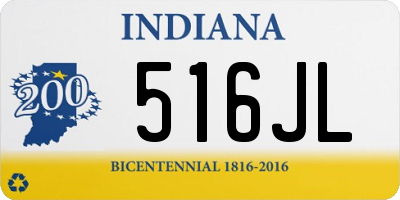 IN license plate 516JL