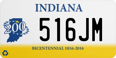 IN license plate 516JM