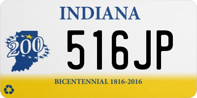 IN license plate 516JP