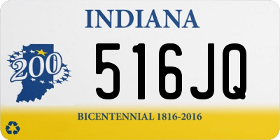 IN license plate 516JQ