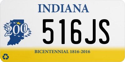 IN license plate 516JS