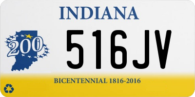 IN license plate 516JV