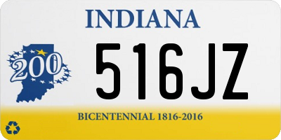 IN license plate 516JZ