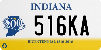 IN license plate 516KA