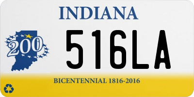 IN license plate 516LA