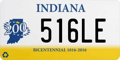 IN license plate 516LE