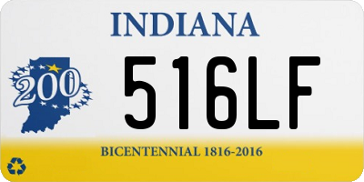 IN license plate 516LF