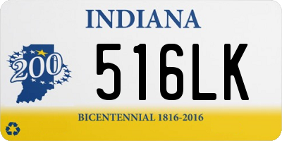 IN license plate 516LK