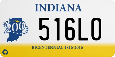 IN license plate 516LO